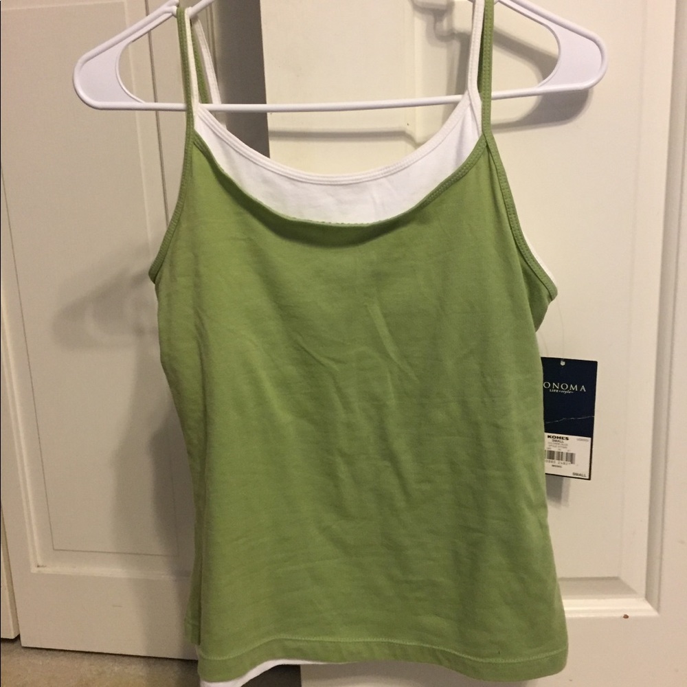 NWT Double layer tank top